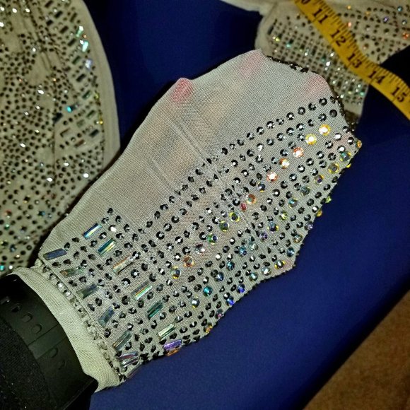 White Bling Mini Dress - Picture 9 of 11